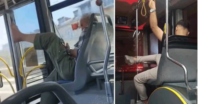 Avtobusdakı bu görüntülər qınandı