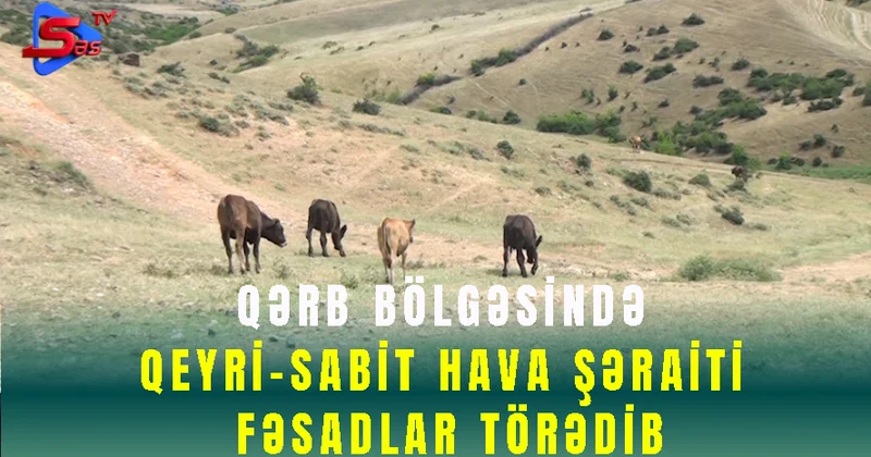 Qərb bölgəsində qeyri sabit hava şəraiti fəsadlar törədib SON DƏQİQƏ!