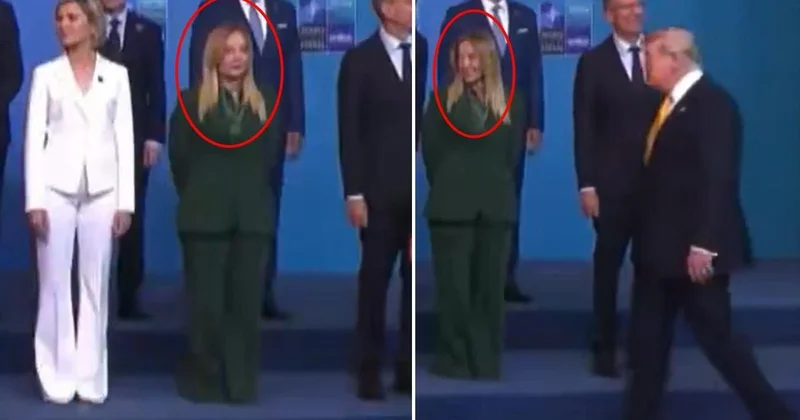 Zirvəyə damğa vuran görüntü! Meloninin hərəkətinə diqqət!
