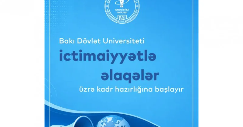 BDU ictimaiyyətlə əlaqələr üzrə kadr hazırlayacaq
