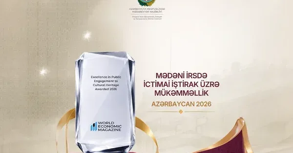 Azərbaycan ABŞ də beynəlxalq mükafata layiq görüldü