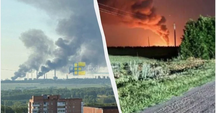 Göy qırmızıya çevrildi: Ukrayna Rusiyanın yanacaq infrastrukturu və aerodromunu hədəfə aldı