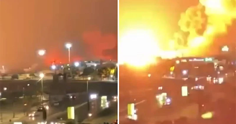 ABŞ nin Bəndər Abbası bombalamasının Anbaan görüntüləri
