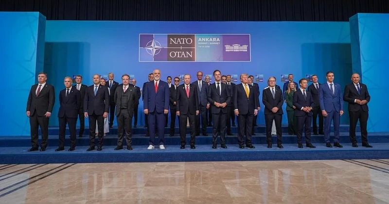 NATO liderləri Ankarada bir araya gəldi: Zirvə ailə fotosu ilə başladı
