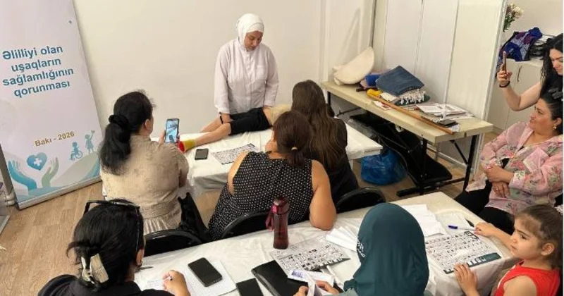 “Əlilliyi olan uşaqların sağlamlığının qorunması” layihəsi çərçivəsində təlimlər davam edir