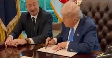 İlham Əliyevlə Tramp bu sənədi İMZALADI