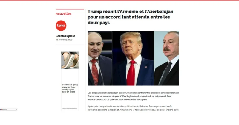 Fransa mediası sülh görüşünə diqqət ÇƏKİR