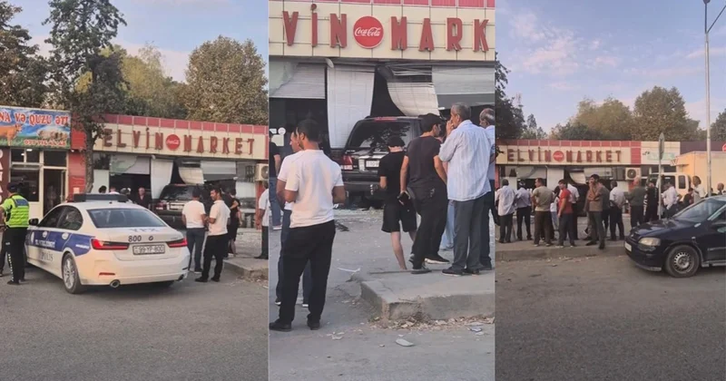 Qəbələdə avtomobil idarəetmədən çıxaraq mağazaya ÇIRPILDI Bir nəfər xəsarət ALDI