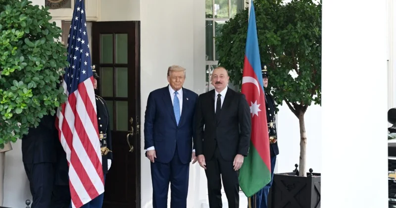 İlham Əliyevin “X”dəki hesabında Trampla görüşündən fotolar paylaşılıb