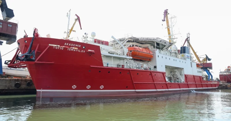 “Akademik Tofiq İsmayılov” dalğıc gəmisi əsaslı təmirdən sonra istismara qaytarılıb