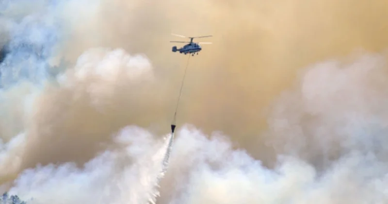 Ağdərədə yanğının söndürülməsinə helikopter cəlb edilib