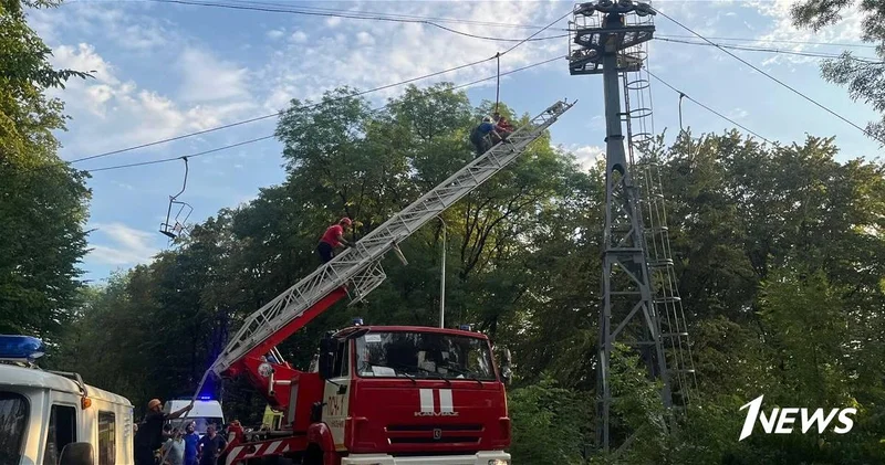 В России оборвалась канатная дорога