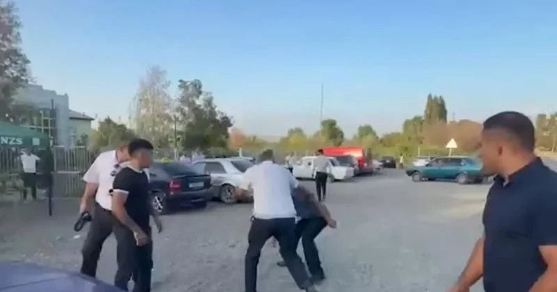 17 yaşlı qızın nişanında mediaya hücum olundu VİDEO