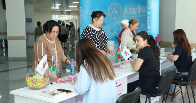 Paytaxtın Yasamal rayonunda keçirilən ödənişsiz skrininq aksiyasında 400 ə yaxın qadın müayinə olunub