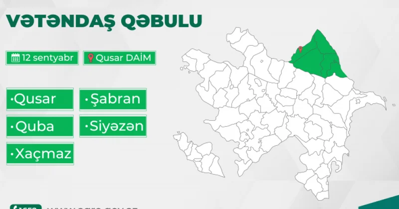 Kənd təsərrüfatı naziri Qusarda vətəndaşların müraciətlərini dinləyəcək