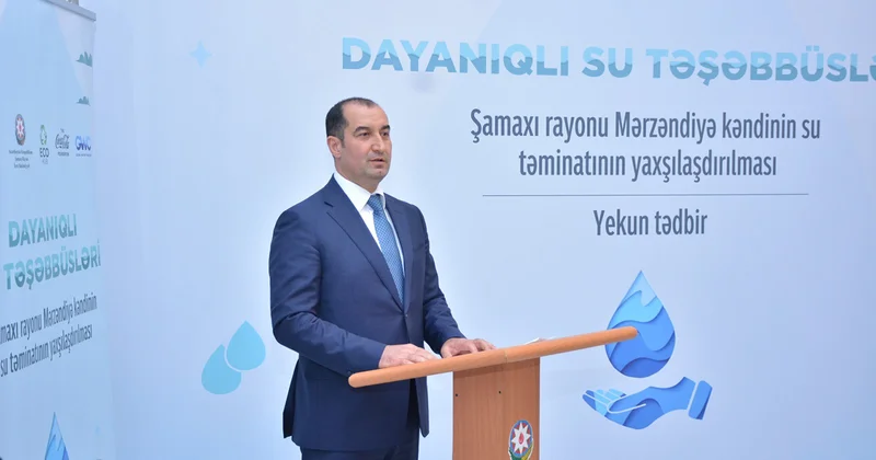 Mərzəndiyə kəndində içməli su layihəsi həyata keçirildi Fotolar