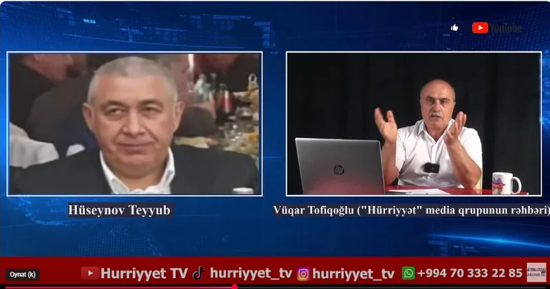 Vüqar Tofiqoğlunun 08.09.2025 ci il saat 16:00 da olan buraxılışı