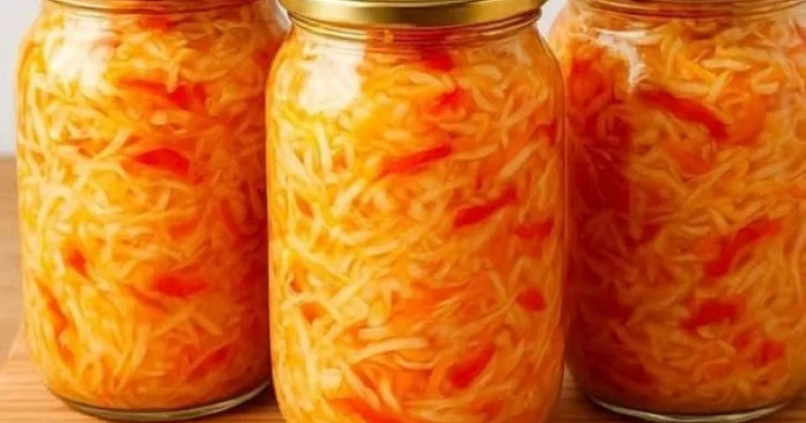 Qış üçün ən sürətli kələm salatı resepti