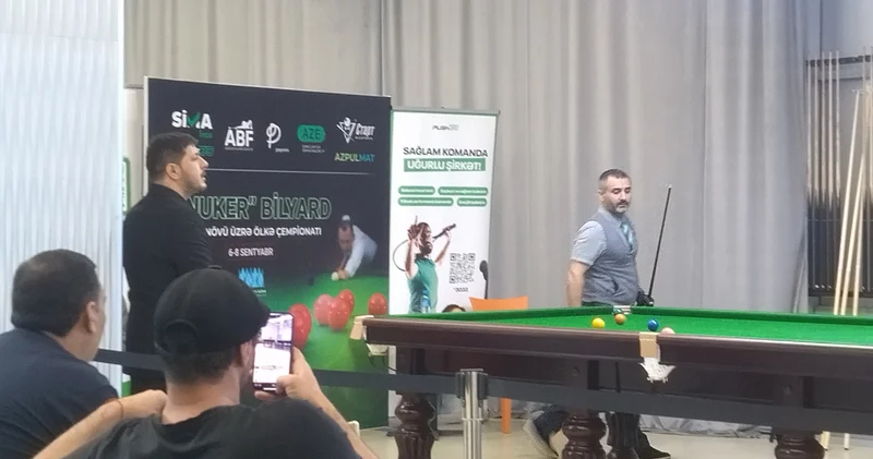 Azərbaycanda ilk dəfə Snuker üzrə respublika çempionatı keçirilir YENİLƏNİR FOTOLAR