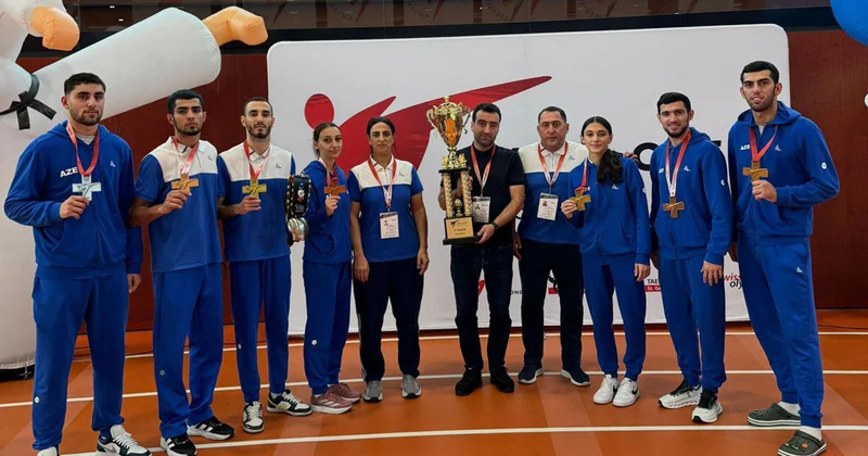 Taekvondo millimiz birinci oldu Fotolar