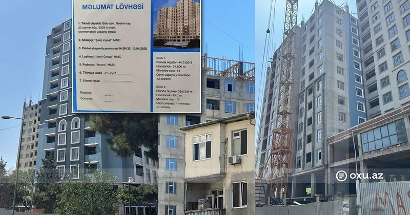 Beş ildir tikinti başa çatmır: Şərq İnşaat ın payçıları mənzilsiz qalıblar ŞİKAYƏT