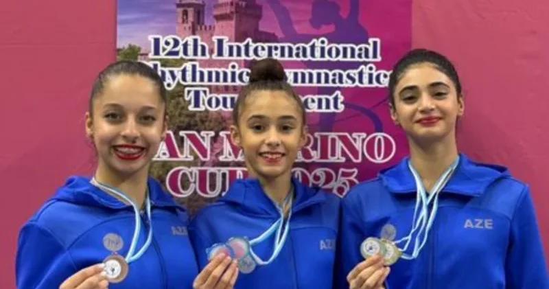 Azərbaycanın bədii gimnastları San Marinoda 7 medal qazanıblar