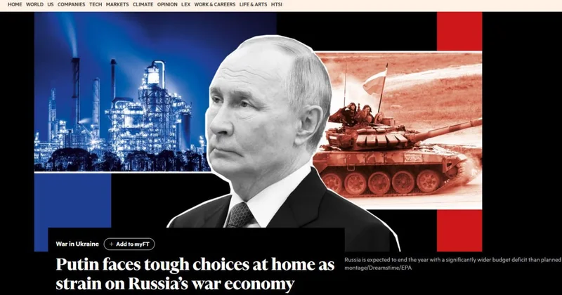 FT: Война усугубляет кризис в России