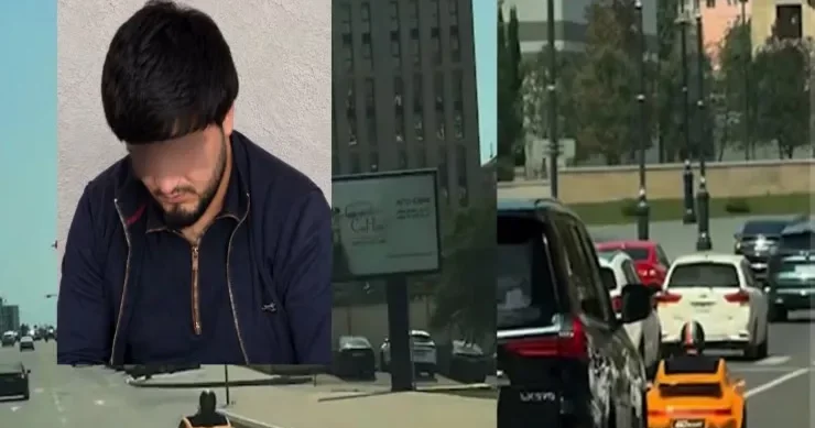 Bakıda oyuncaq maşınla yola çıxan TUTULDU VİDEO + FOTO