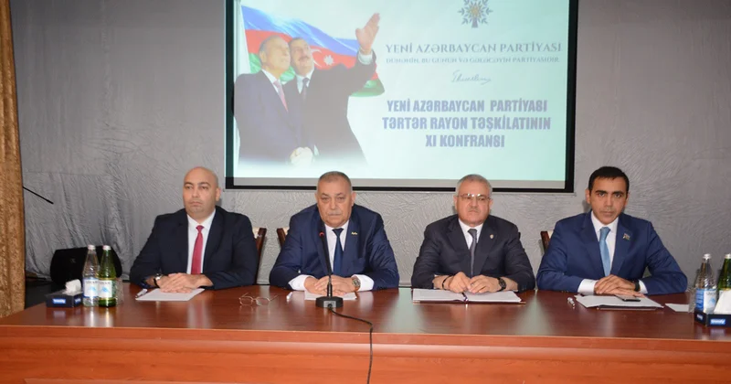 Tərtərdə YAP ın konfransı keçirildi Fotolar