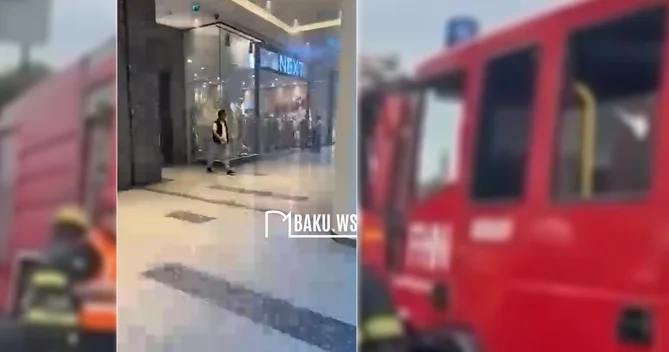 Gənclik Mall da yanğın həyəcanı