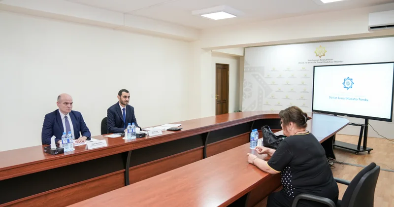Vətəndaşların pensiya, ünvanlı dövlət sosial yardımı və təqaüdlə bağlı müraciətləri dinlənilib