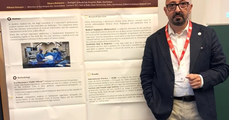 Azərbaycanlı vəkil Dünya Tibb Hüququ Assosiasiyasının komitə üzvü seçilib