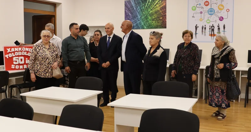 Məzunlar 50 ildən sonra Xankəndidə bir araya gəldilər FOTO