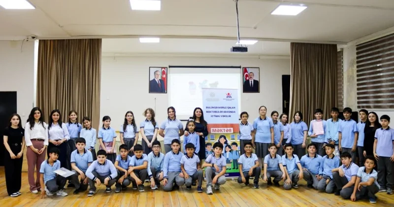 Məktəblilərlə bullinqə qarşı maarifləndirici təlim keçirilib FOTOLAR