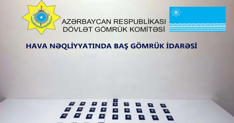 Gömrük nəzarətindən gizlədilən qızıl külçələr aşkar edilib
