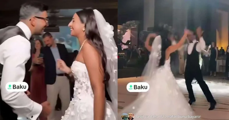 Hindistanlı bəylə azərbaycanlı gəlinin rəqsi gündəm oldu VİDEO