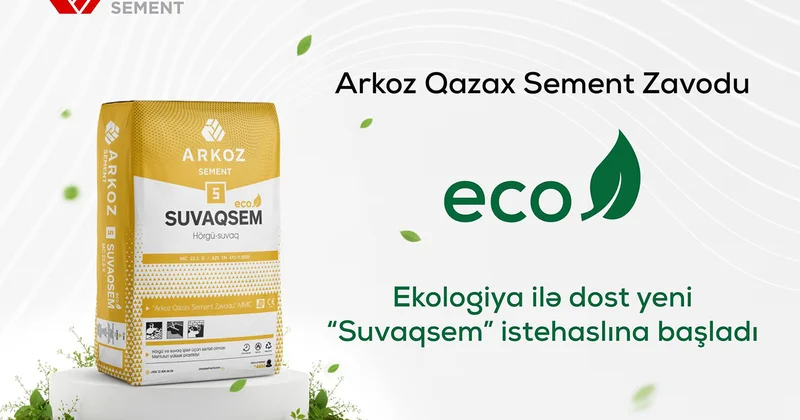 Arkoz Qazax Sement Zavodu ekoloji sement istehsalına başladı