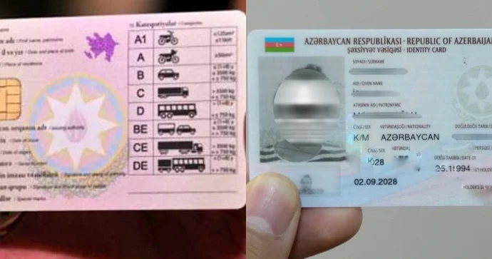 Şəxsiyyət və sürücülük vəsiqələrinin birləşdiriləcək? AÇIQLAMA