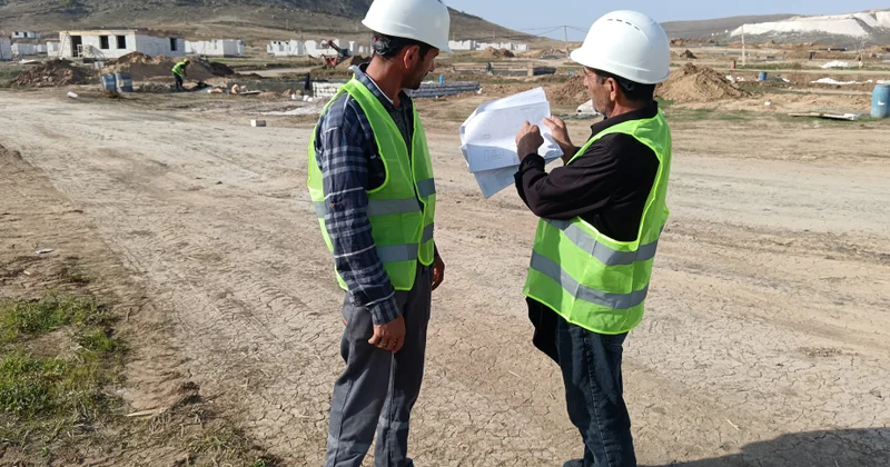Dövlətyarlıda ilkin mərhələdə 450 ev inşa olunacaq işlər sürətlə davam etdirilir