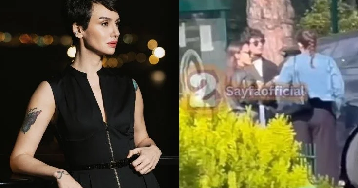Birce Akalay ifadə vermək üçün polis bölməsinə gəldi Video