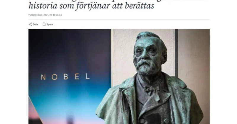 İsveç qəzetində Bakı neftinin Nobel mükafatına töhfəsi haqqında məqalə dərc edilib