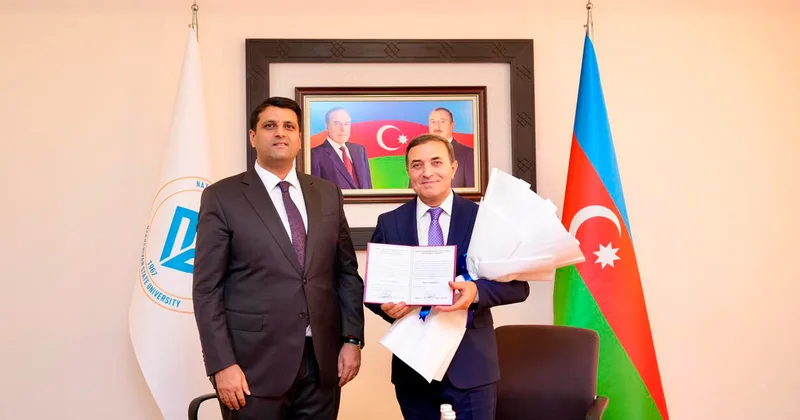 Mənsum İbrahimova “NDU nun Fəxri professor” diplomu təqdim olundu Fotolar