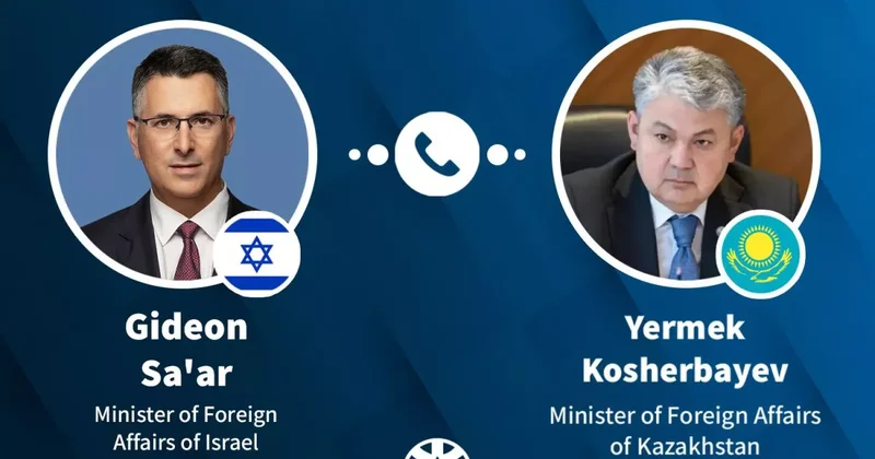 Главы МИД Израиля и Казахстана провели телефонный разговор