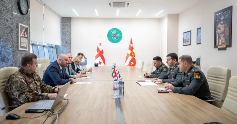 Azərbaycanla Gürcüstan hərbçiləri kibertəhlükəsizliliyi müzakirə etdilər FOTO