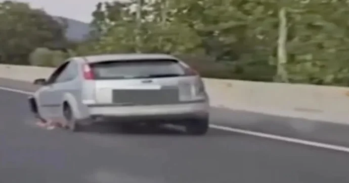 Sərxoş qadın 2 təkər üstə 14 kilometr getdi VİDEO