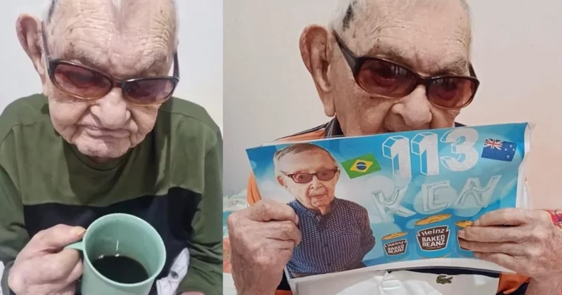 Dünyanın ən yaşlı kişisi ad gününü keçirdi (Foto)