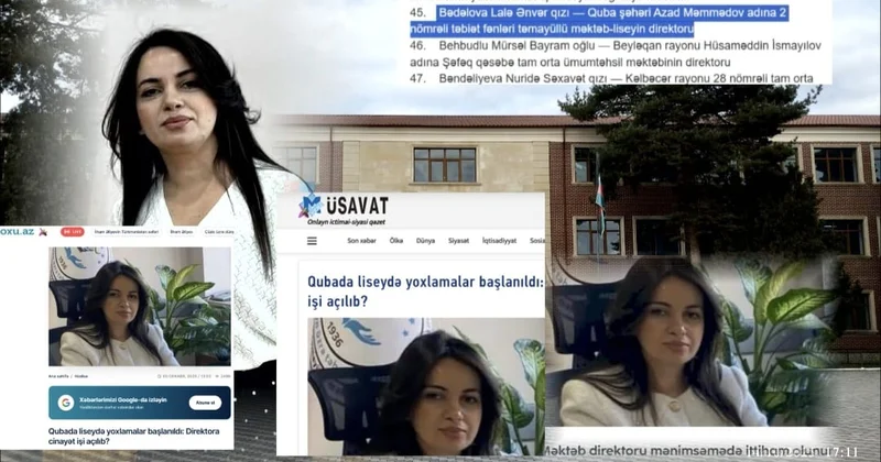 Barəsində cinayət işi olan məktəb direktoru nazirlik tərəfindən mükafatlandırıldı Qarşı tərəf xəbəri təkzib edir KONKRET