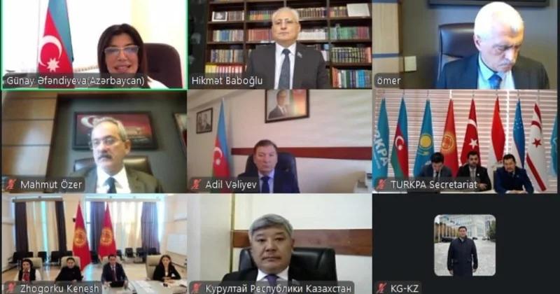 TÜRKPA nın Təhsil, mədəniyyət, sosial və humanitar məsələlər komissiyasının onlayn iclası keçirilib