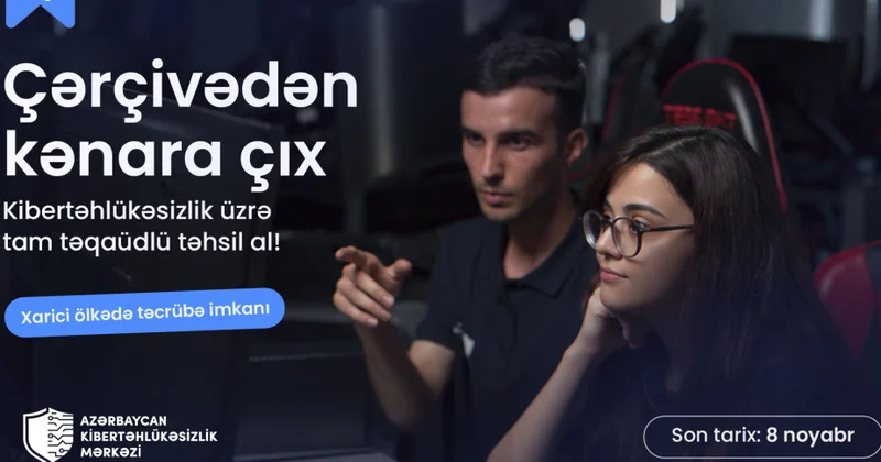 ® Azərbaycan Kibertəhlükəsizlik Mərkəzinin yeni təlim dalğasına qeydiyyat başladı