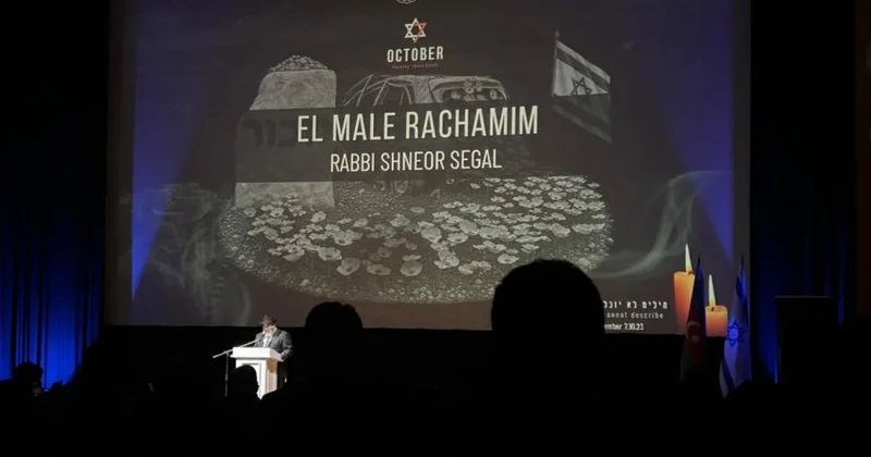 İsrail səfirliyi 7 oktyabr qurbanlarının xatirəsinə Anım gecəsi keçirib